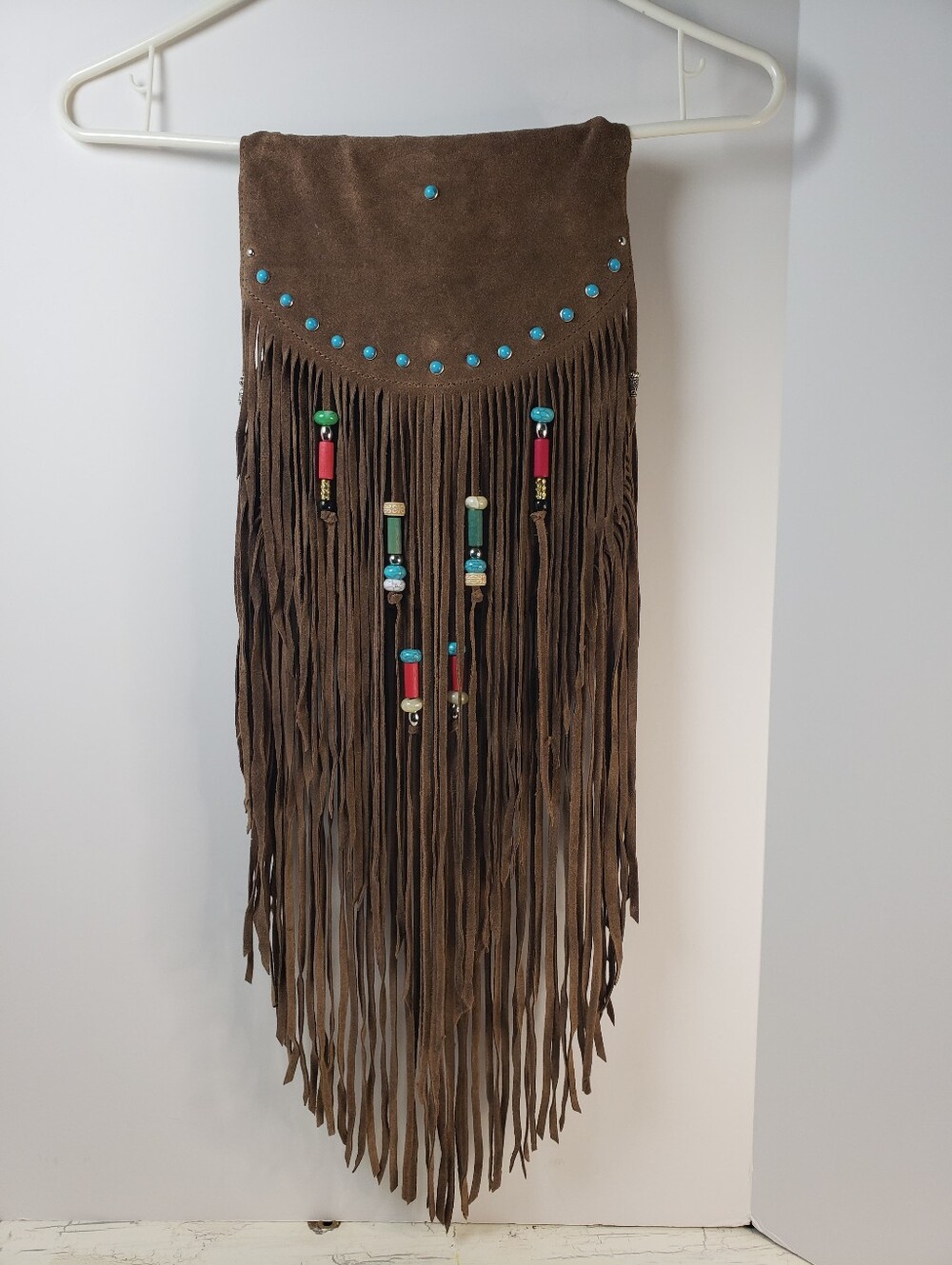 NEW Genuine Suede Leather Fringe Crossbody Bag - NWT - Picture 10 of 15